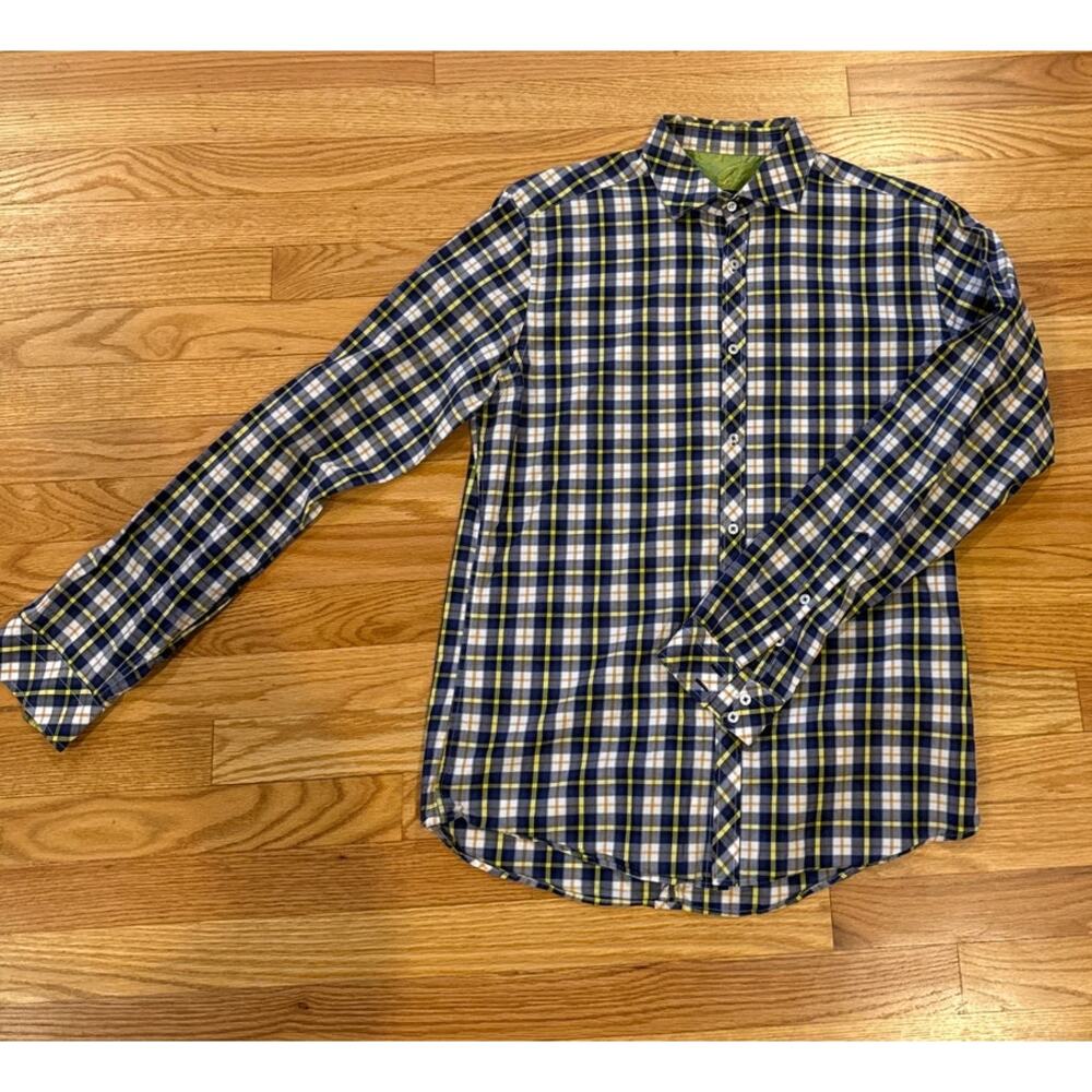 Stone Rose Purple Rivet Collection | Plaid Button Down | Small Regular Fit